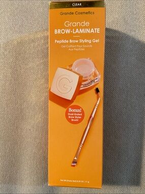Grande Brow-Laminate Peptide Brow Styling Gel — Clear